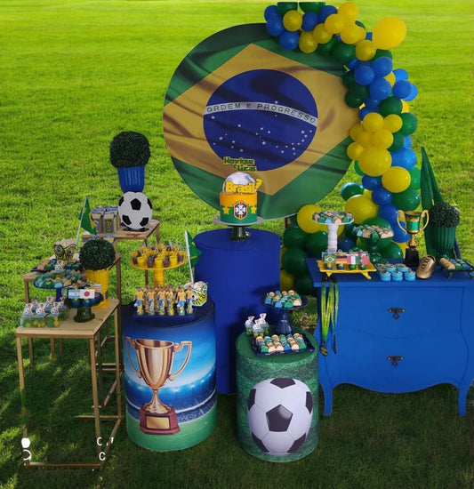 Kit de aniversário - Tema Futebol (Brasil)